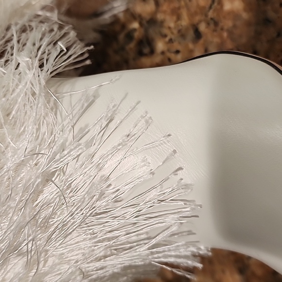 NIB Jimmy Choo White Magalie 100 Fringed Leather High Block Heel Boots - SZ 40.5 - Picture 14 of 17